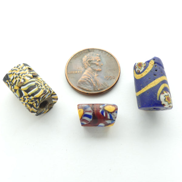 Millefiori Antique Trade Beads, A Sweet Little Collector Set of 3
