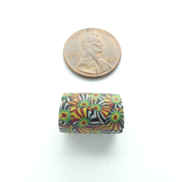 Millefiori Antique Venetian Bead, Wonderfully Complex Pattern on Rare Brown Core