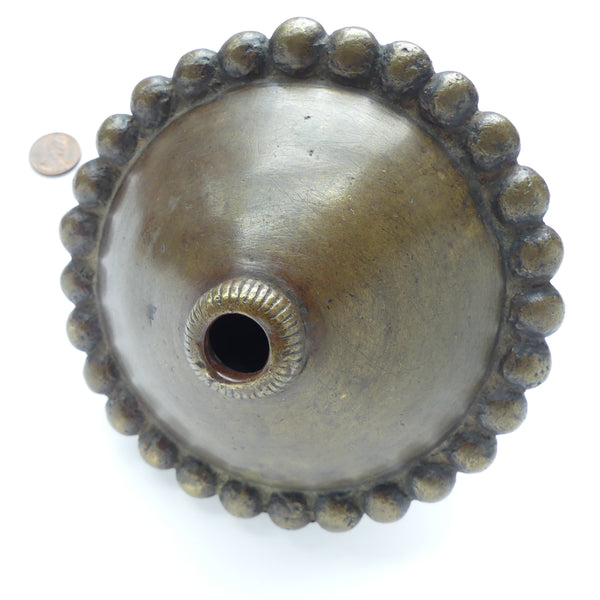 Brass or Bronze Enormous Bead, From Cameroon Near Nigerian Border, 6 inches Diameter