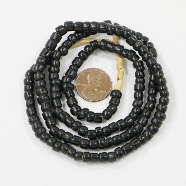 Black Spacer Beads, 5mm Diameter on 24-inch Strand