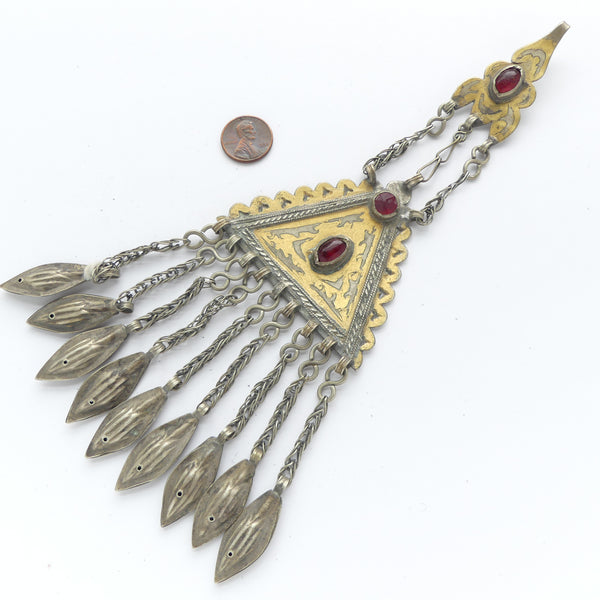 Turkoman Vintage Ornaments Similar to Earrings, 9 inches long, Sold Individually