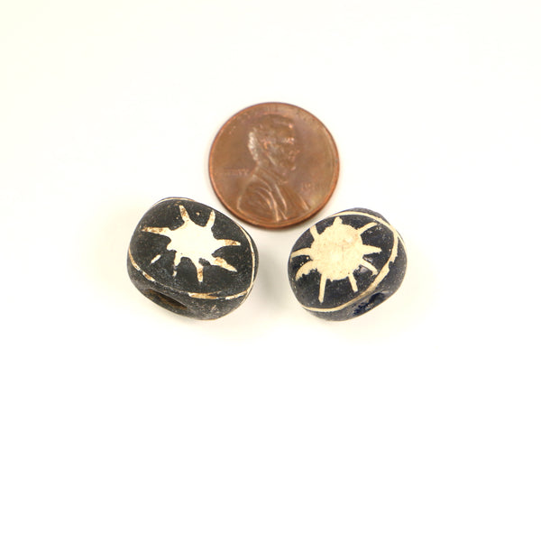 Bird Beads, Indonesian, Replicas of Ancient Beads, Set of 2