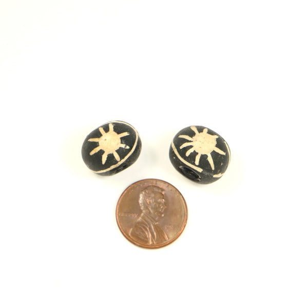 Bird Beads, Indonesia, Replicas of Ancient Beads, Set of 2