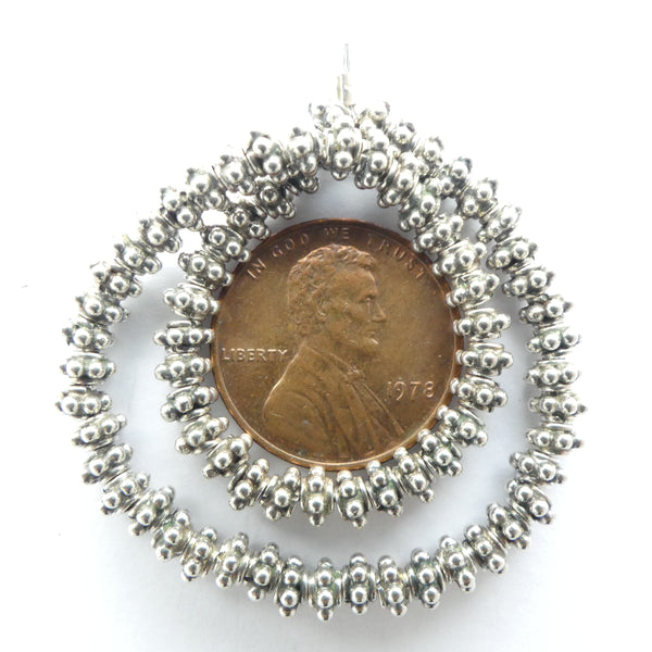 Indian Silver, Tiny Graduated Spacers, 2x4mm, Sold by the Mini Strand of 90+