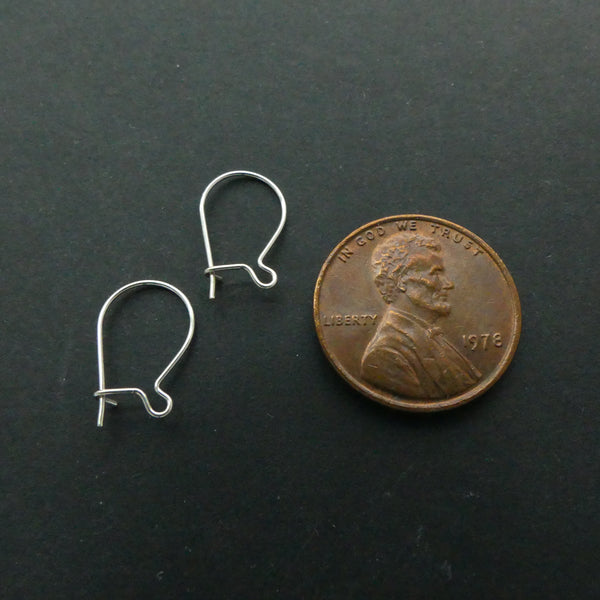 Earwires, Sterling Silver, Kidney Wires. Sold by the Pair