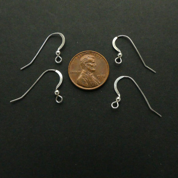 Earwires, Sterling Silver, French with Ball, Set of 4