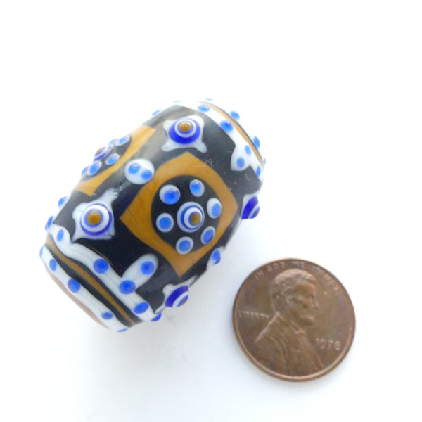 Tom Holland, Warring States Barrel Bead, 34x22mm