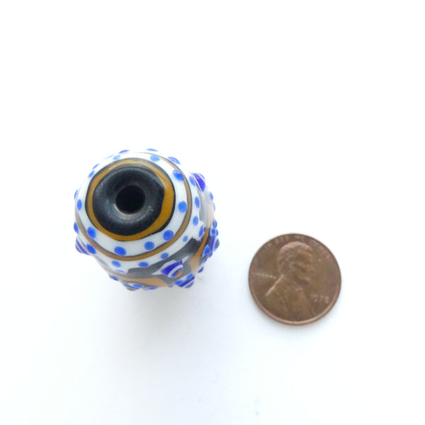 Tom Holland, Warring States Barrel Bead, 34x22mm