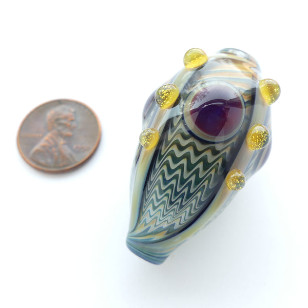 Tom Boylan Bead, One of His Last Combo of Old and New Techniques, 40x25mm