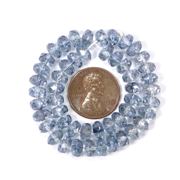 Faceted Glass Czech Rondelles 4x6mm on Strands of 50 Beads