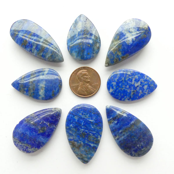 Lapis Lazuli, Pendants, Drop-Shape about 30x20mm, Sold Individually