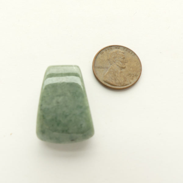 Guatemalan Jade, Small Medium Light Green Jadeite Axe Blade Pendant, 13x27mm