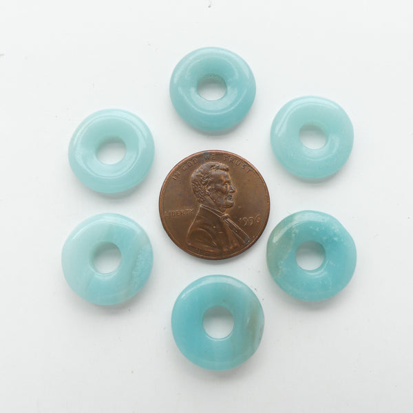 Amazonite, Donut (Bi), 15mm