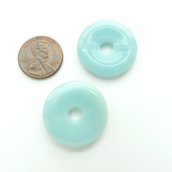 Amazonite, Donut (Bi), 25mm