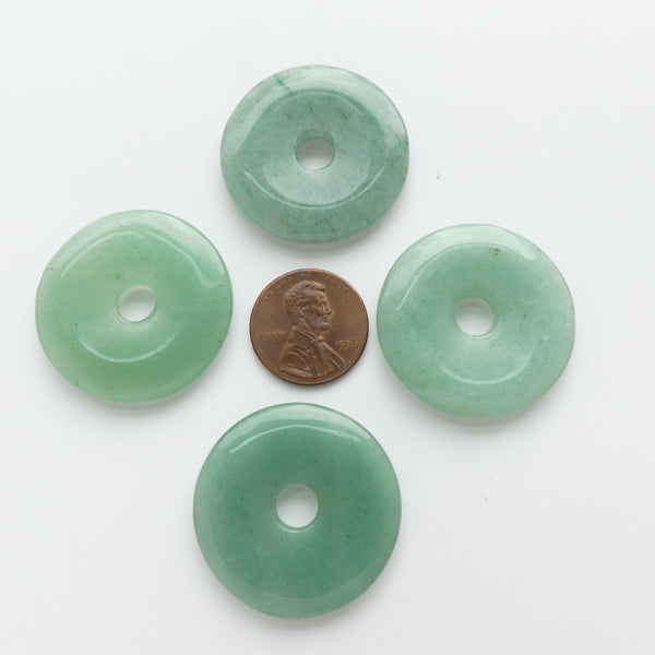 Green Aventurine, Donut (Bi), 30mm
