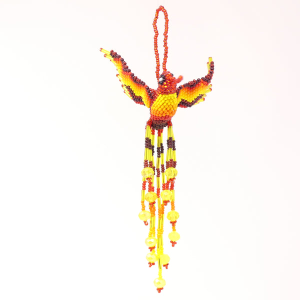 Ornaments, Hummingbirds, Red & Sunset Colors, 7 inches long