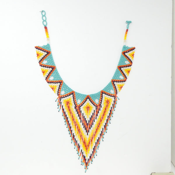 Collar with Fringe, Nativo, 16-18 inches long with Fringes up to 7 inches