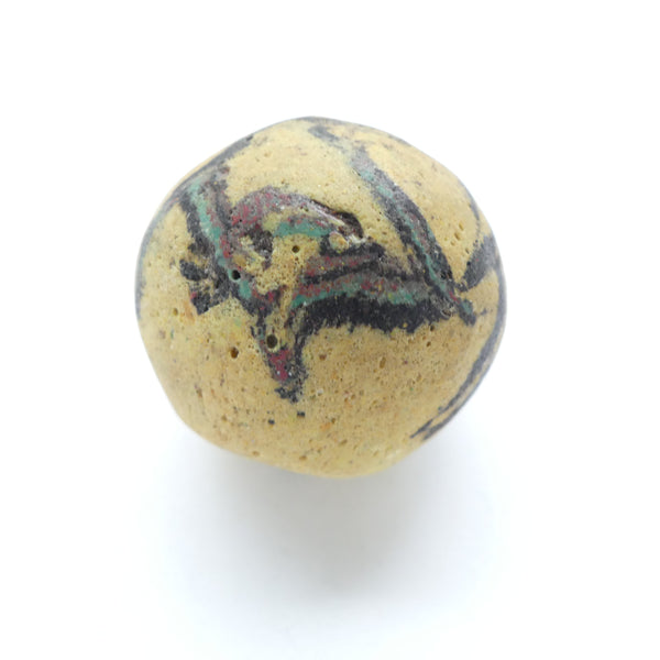 Powderglass "Bodom" Style Bead, Vintage 1970s Version, 33mm Diameter