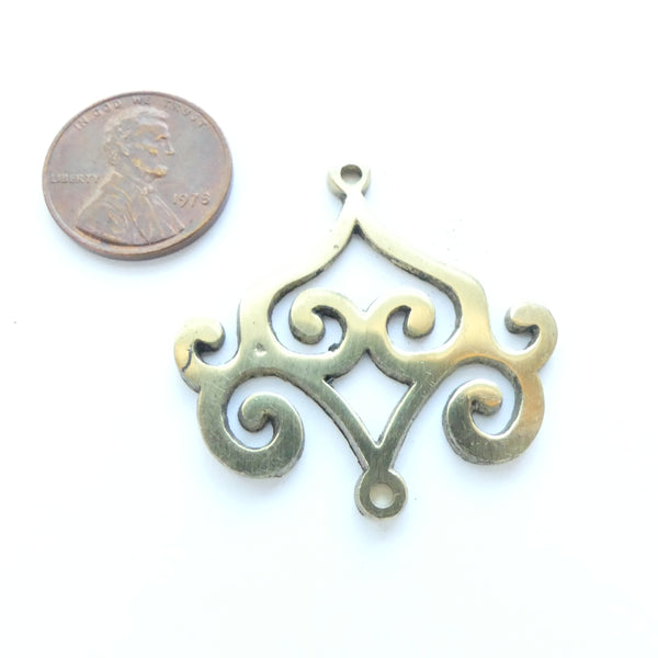 Brass, Decorative Links, Large 36mm Long, Sold Individually
