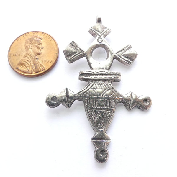 White Metal, Agadez Cross Reproduction, 2 inches Long
