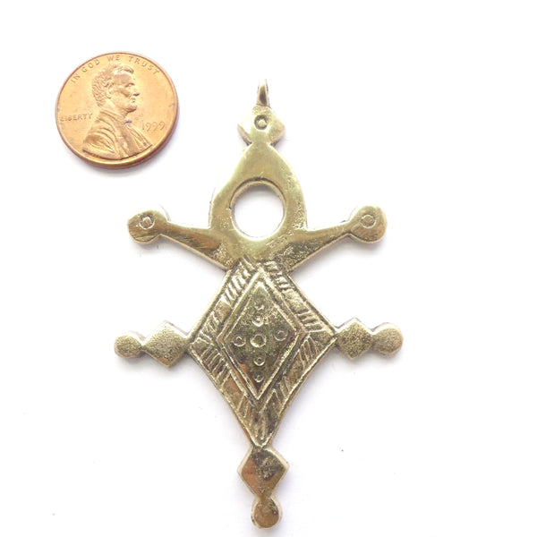 White Metal, Agadez Cross Reproduction, 2.5 inches long