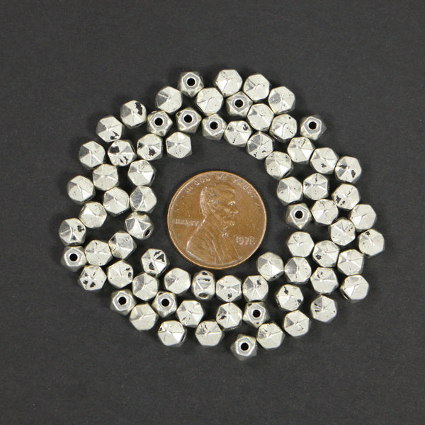 Cast Cornerless Cube Beads, 4x4x4mm, Sold by the Package of 30 grams