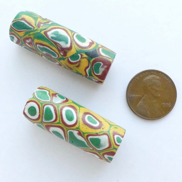 Millefiori Pair Green Cased Design