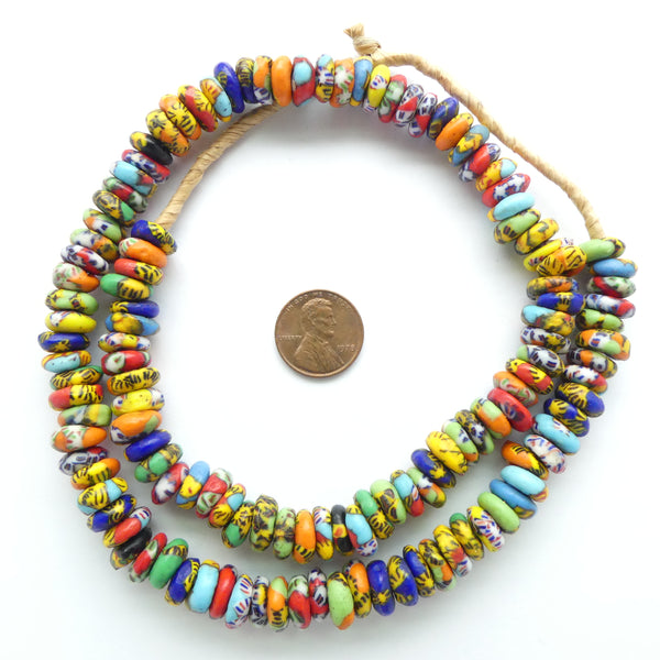 Powder Glass (Fused) New Donuts, Multi-Color,