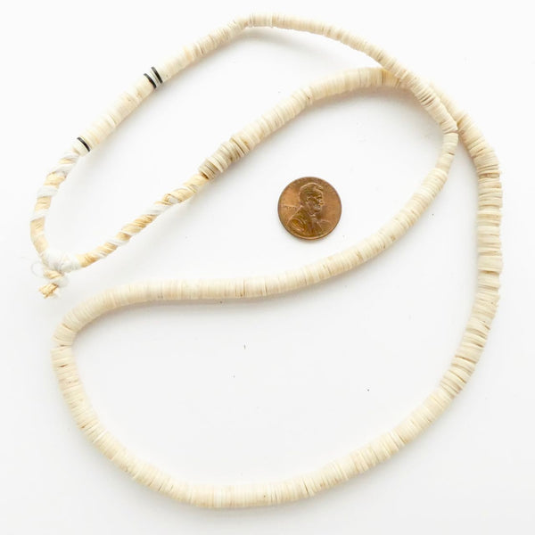 Heishi, African Vintage Clamshell 4-6mm