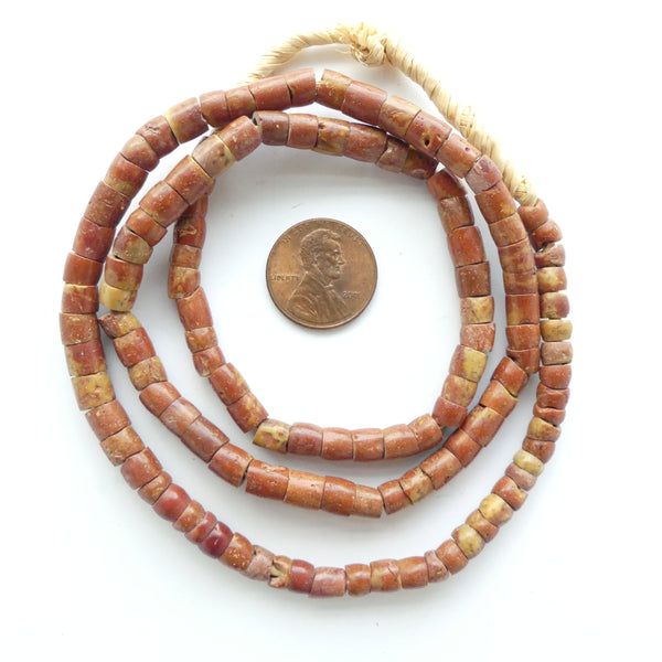 Bauxite, (aka African Pipestone)Vintage Smooth Strands 5mm