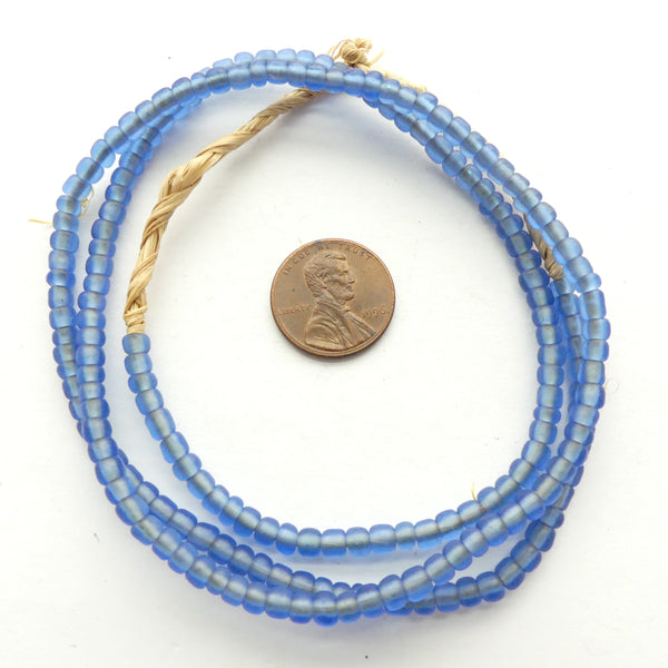 Seed Beads, Light blue 3-4mm