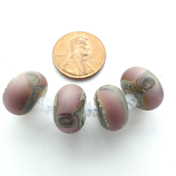 Alethia Donathan Rondelles, Lavender, 12x18mm, Sold Individually