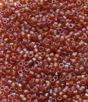 Seed Beads, Delicas, Matte Colorado Topaz AB