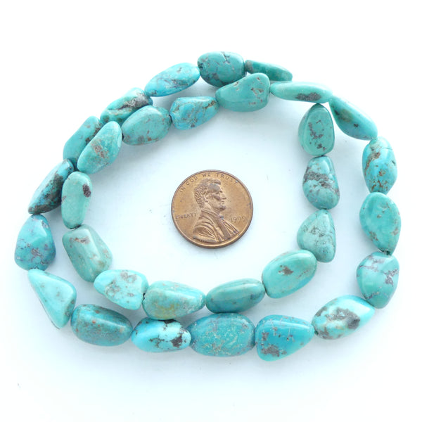 Turquoise, Freeform Nuggets, Elongated