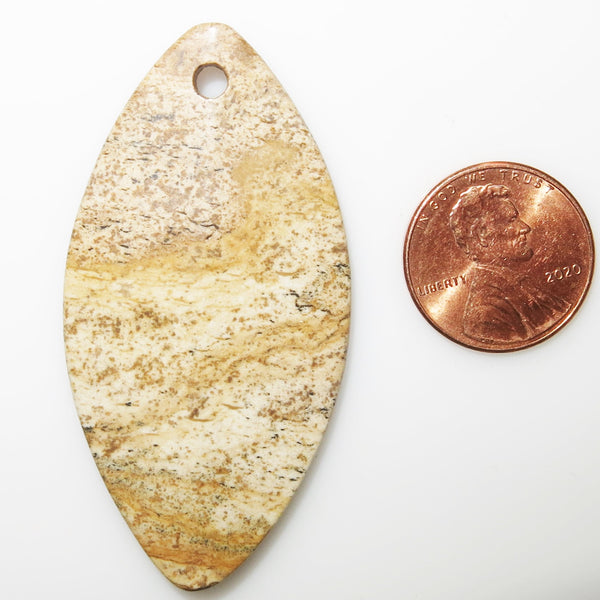 Picture Jasper Shield Pendant