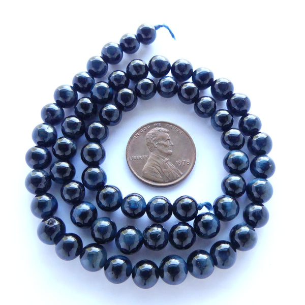Blue Tiger Eye, 6mm Round Beads, 16-inch Strands
