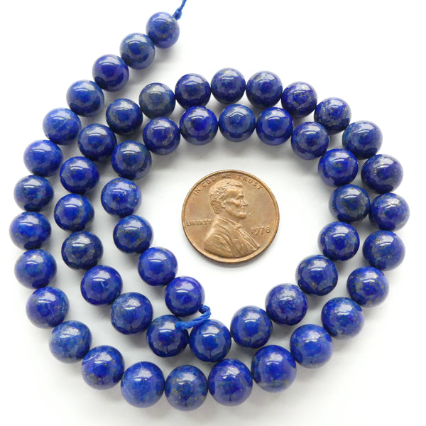 Lapis Lazuli Round 7mm Beads on 16-inch Strands