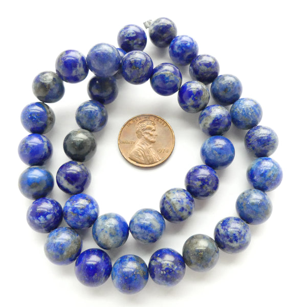 Lapis Lazuli Round 10mm Beads on 16-inch Strands