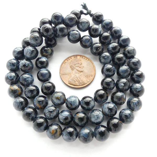 Pietersite, Round 7mm Beads on 16-inch Strands