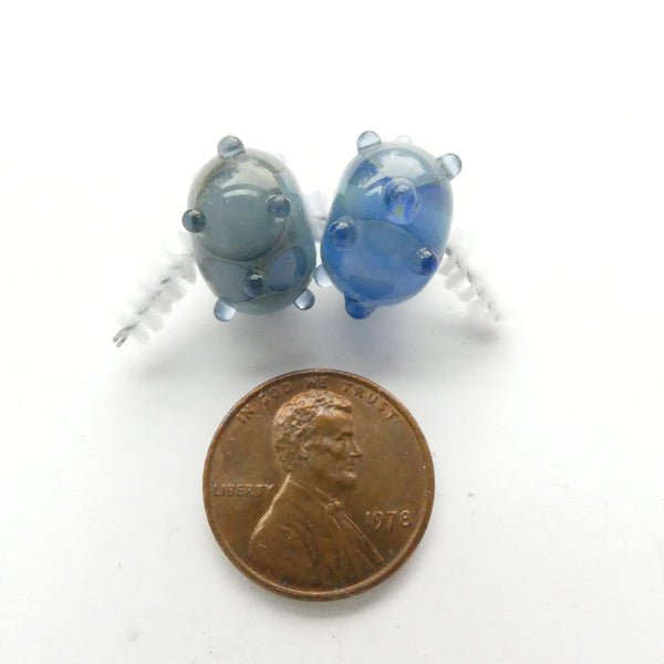 Bernadette Fuentes, Raised Eye Beads, 10x15mm, Set of 2