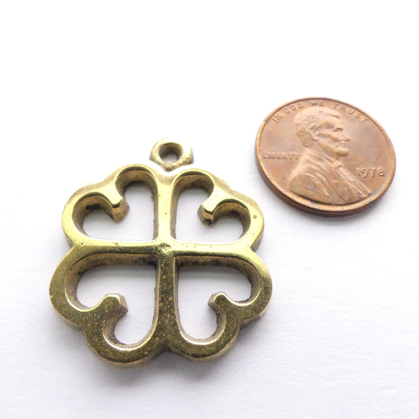 Adinkara Pendants, Brass, Nyame Dua, Medium, 28mm long