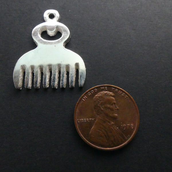 Adinkara Pendants, Silver, Duafe, Medium, 22x28mm