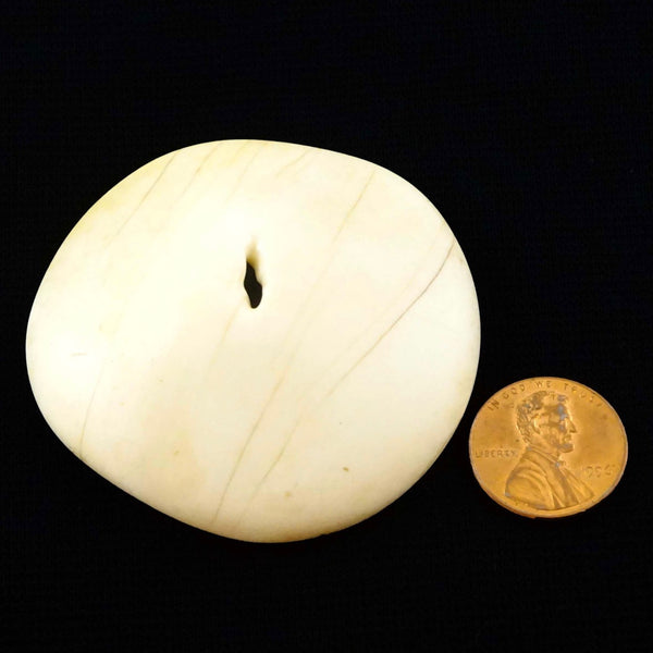 Naga Shell Disc, Antique, Medium 2 1/8 x 2 inches