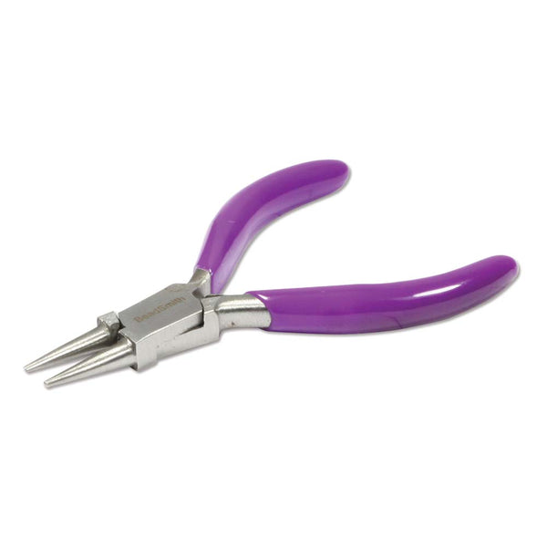 Pliers, Round Nose Mini, Purple Handles