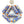 Millefiori Antique Venetian Trade Beads, Rich Royal Blue with Amber & Brick, 34x12mm, Sold Individually
