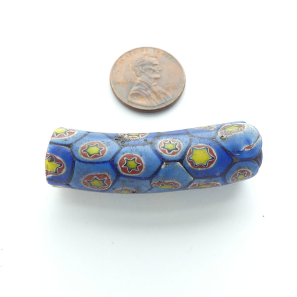 Millefiori Antique Venetian Trade Bead, Elbow,