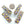 Millefiori Antique Venetian Trade Beads, Multi-Color, Square Cross-Section, 36x11mm, Sold Individually