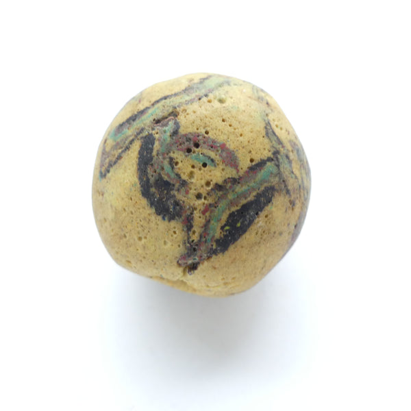 Powderglass "Bodom" Style Bead, Large, Vintage 1970's Version, 35mm Diameter