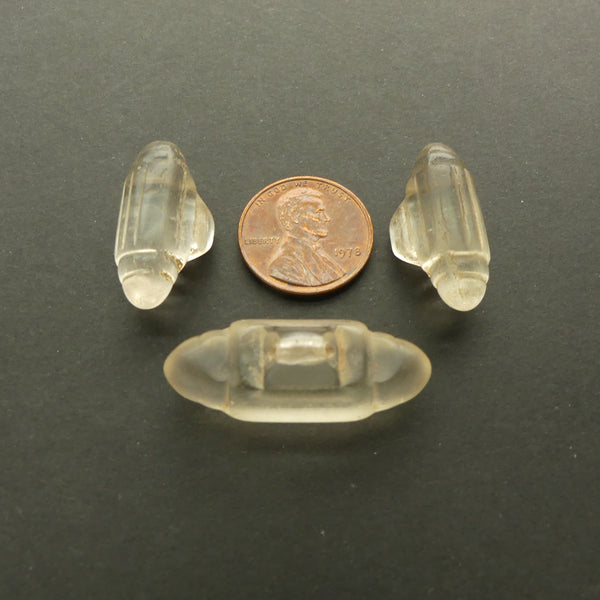 Bohemian, Molded Glass Replicas or Traditional Holari Crystal Amulets, 23x15mm Sold Individually