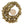 Brass, Antique African Rings, Assorted Diameters and Thicknesses, 10-inch Strand